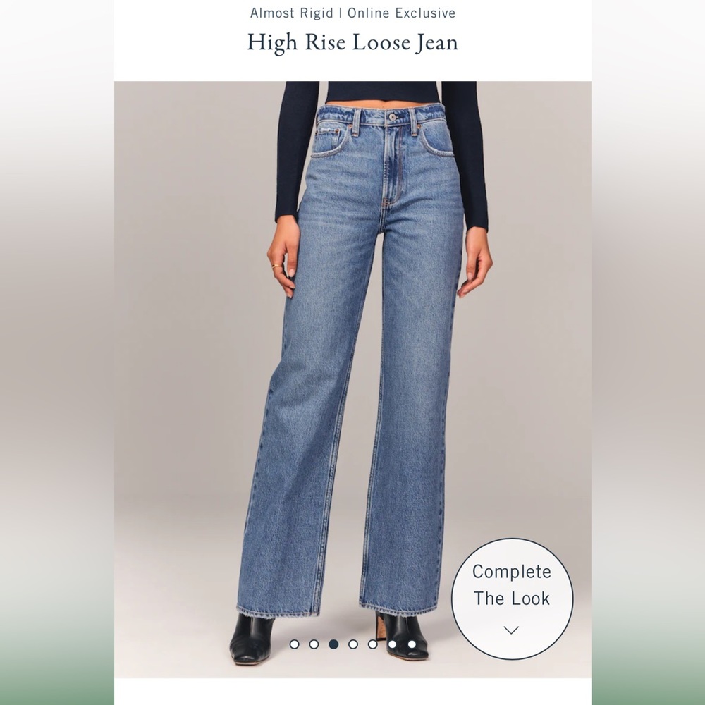 Abercrombie Curve Love Loose Jeans